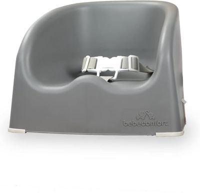Bebeconfort Essential Booster, Rehausseur de Chaise Bébé, Réhausseur Enfant, de 6 mois à 3 ans, Jusqu'à 15 kg, Warm Gray