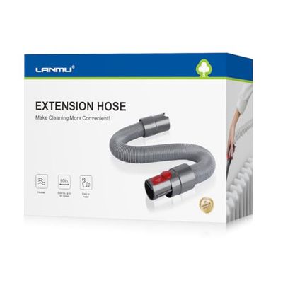 LANMU Tuyau d'extension Flexible pour aspirateur Dyson V11 V10 V8 V7 sans Fil Accessoire de Fixation d'aspirateur Dyson (50,8 à 60")