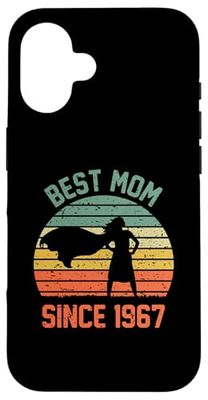 Best Mom Since 1967 Funny Super Mother Hero Retro Vintage Case for iPhone 16