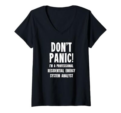 Womens Residential Energy System Analyst V-Neck T-Shirt
