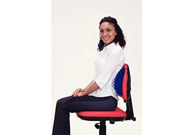 Performance Health Comfort della schiena “A”, 1/2 rullo dinamico riempito d'aria, si utilizza su una sedia, supporto lombare e sollievo dal dolore.