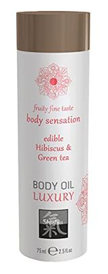 Shiatsu Aceite Corporal De Lujo Comestible - Hibiskus Y Té Verde - 100 Gr
