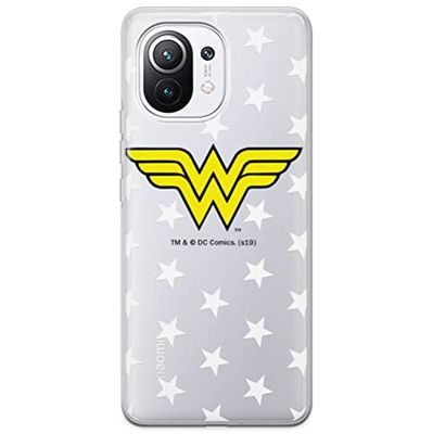 ERT GROUP mobiltelefonfodral för Xiaomi 11 originalt och officiellt licensierat DC mönster Wonder Woman 006 optimalt anpassad till formen på mobiltelefonen, gedeeltelijk transparant