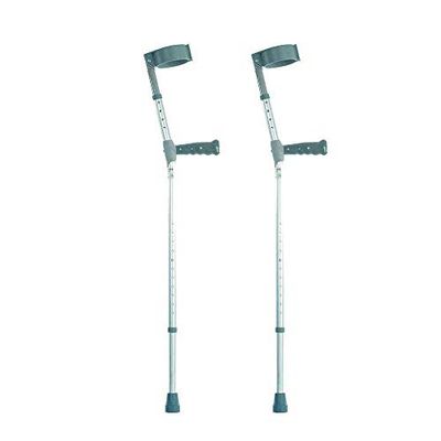 Nrs Healthcare Deux Béquilles Réglables avec Poignée en Plastique Taille Moyenne