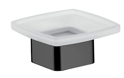 Emco Loft Porte-Savon en Verre satiné Noir