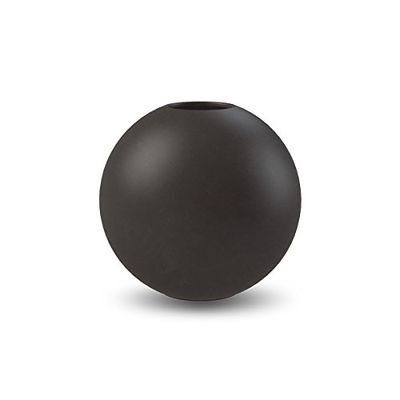 Cooee Design Ball Vaso de cerâmica em forma de bola, 8 cm, preto