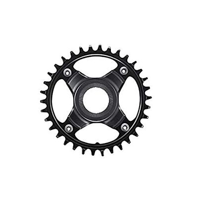 Shimano Plato 36D Steps E8 S/C LC53 mm 12 V, vuxna, unisex, svart (svart)