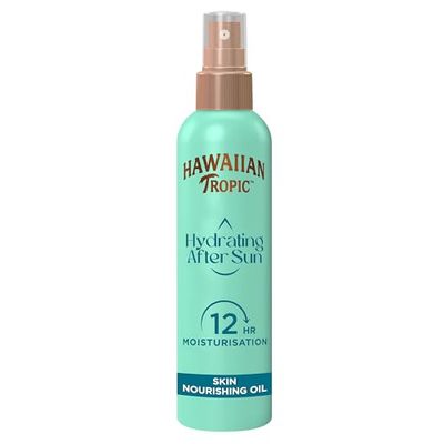 Hawaiian Tropic Hydrating After Sun Skin Nourishing Oil Spray, närande fuktgivande kroppsolja, förlänger solbränna, efter solen med jojoba- och avokadooljor - 150 ml