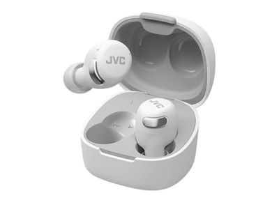 JVC Ecouteurs True Wireless Noise Cancelling, Confort et qualité sonore améliorés, Application Smartphone, Connexion Multipoints, HA-A30T2-W (Blanc)
