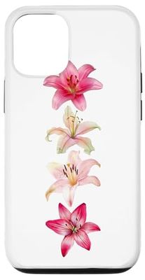 Tiger Lily Trendy Girly Flower Collage Case for iPhone 12/12 Pro