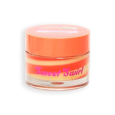 I Heart Revolution Sweet Swirl Lip Balm, Baume à Lèvres Nuit Hydratant au Parfum Sucré, Végan et Sans Cruauté, Pêche Melba