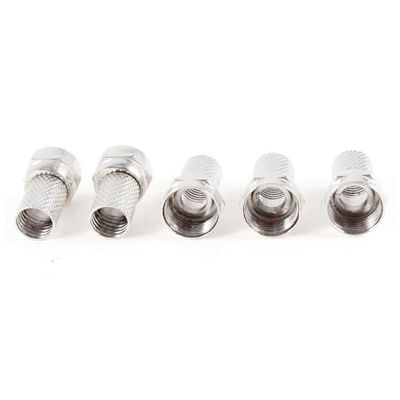 F-stekker voor RG6/U-kabel, perfect voor hoogwaardige verbindingen op kabel- en satelliettelevisie, om uitstekende prestaties en een eenvoudige en veilige installatie te garanderen.