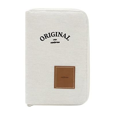 Cambrass-Portadocuments Baby – Folder do przechowywania dokumentów dla niemowląt – Pokrowiec na podkład sanitarny – książka urodzenia z kieszeniami- Natura Beige 3x19x27 cm