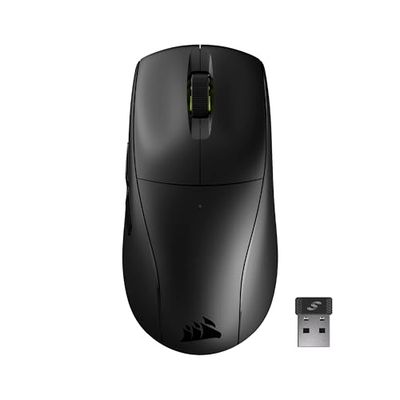 CORSAIR M75 AIR WIRELESS Ultralätt Spelmus - 2,4 GHz Och Bluetooth - 26 000 DPI - Upp Till 100 Timmars Batteritid - iCUE-Kompatibel - Svart