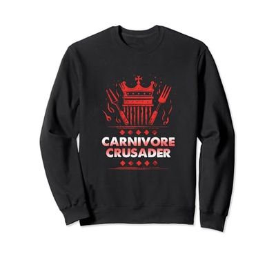 Carnivore Crusader BBQ King Emblem Sudadera