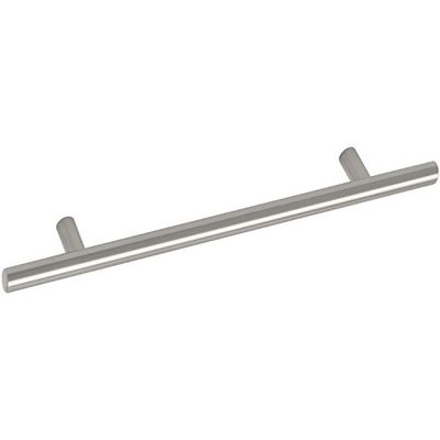 Unbekannt Grimme Eradis 8568210192 Basic Cabinet Handle (Barell) Diameter 12 mm Width 272 mm Bar Handle Brushed Stainless Steel Silver Hole Spacing 192 mm