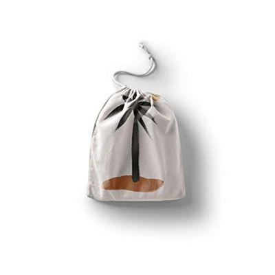 Bonamaison Printed Cotton Produce Bag with Drawstring, Reusable Grocery Bag, Biodegradable Eco-Friendly Bags, Travel Pouch, Sachet Bags, Shopping Bag, Eco Friendly, Foldable, Size: 40x50 Cm