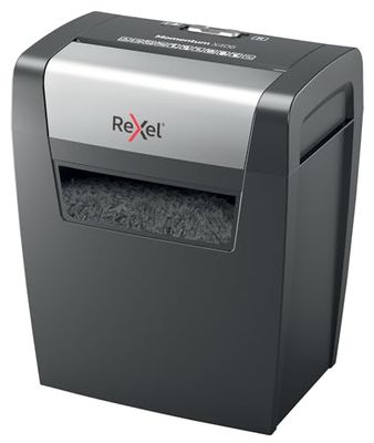 REXEL Momentum X406, Distruggidocumenti Manuale, 7-6 Fogli A4 (70-80 gr/mq), Taglio a Frammento, Livello di sicurezza P-4, per Uso Personale/Home Office, Capacità 15 Litri, 2104569EU