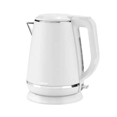 Cuisinart Hervidor de agua eléctrico con jarra | Hervido rápido, sin cable, 3KW | Acero inoxidable | 1,5L de capacidad | Forma parte de juegos coordinados de hervidor y tostadora | Blanco