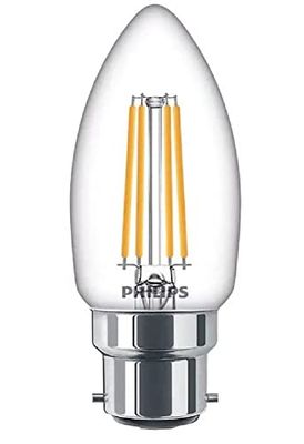 Philips ampoule LED Equivalent 40W B22 Blanc chaud non dimmable, verre