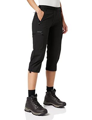 Regatta Xert STR Capri II - Pantaloncini da Donna, Donna, Pantaloncini, RWJ171, Nero, FR : XXS (Taille Fabricant : Taille 8)