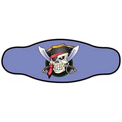 BESTDIVERS Best Divers Horlogebandje van neopreen, dubbele folie, 3 pirates