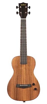 Kala KA SB ACA T Solid Body Electric Flame Acacia Tenor, with Bag