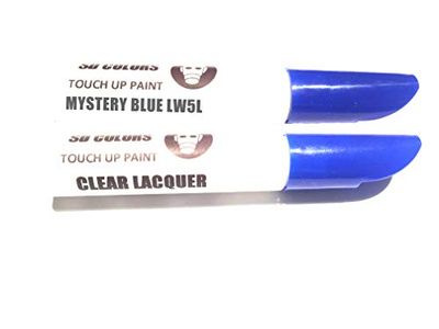 SD COLORS MYSTERY BLUE LW5L New Touch Up Paint Pen REPAIR KIT 12ML SCRATCH CHIP BRUSH COLOR CODE LW5L MYSTERY BLUE (PAINT+LACQUER)