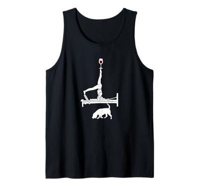 Pilates Beagle cane Reformer Pilates amante del vino Canotta