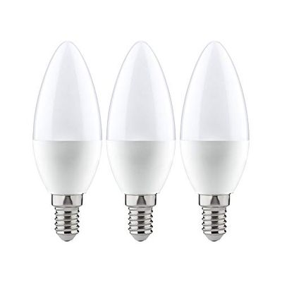 Paulmann 28538 Lampadina LED candela 3 lampadine da 5,5 Watt opale lampadina a bulbo illuminazione 2700 K E14