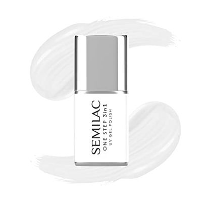 Semilac One Step Vernis à ongles UV 3 en 1 S110 The White 7 ml