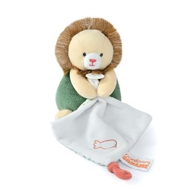 Doudou et Compagnie - Colores Sabana – Pantin con edredón de león- Beige – 15 cm – Regalo Nacimiento – DC4066