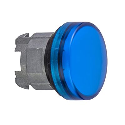 Schneider ZB4BV063 Testa Lampada Spia Blu LED, Bianco