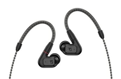 Sennheiser Cuffie stereo con cavo per audiofili IE 200 - Cuffie in-ear con cavo ad alta fedeltà, suono chiaro e fedele e bassi di grande impatto - Nero