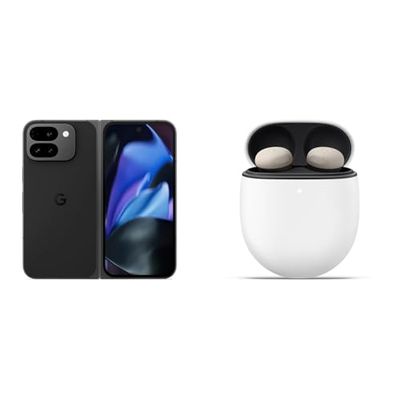 Google Pixel 9 Pro Fold - Unlocked Android Smartphone with Gemini - Advanced Triple Rear Camera System - Foldable Display - Hands-Free Video - Obsidian, 256GB+Pixel Buds Pro 2