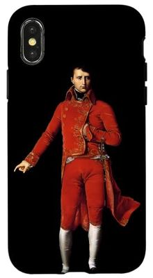 Carcasa para iPhone X/XS Napoleón Bonaparte de Jean Auguste Dominique Ingres (1804)