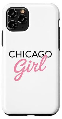 Chicago Girl Illinois Donne Ragazza Divertente Casa Chi Town City Custodia per iPhone 11 Pro