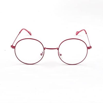 Contacta, Dots, Occhiali da Lettura per Uomo e Donna, Occhiali Leggeri e Colorati, Montatura dalla Forma Rotonda, Diottrie +1,00, Colore Rosso, Confezione con Sacchetto Portaocchiali, 25g
