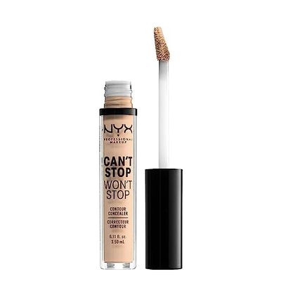 NYX Professional Makeup Anti-Cernes, Correcteur, Contouring, Tenue 24h, Can't Stop Won't Stop Contour Concealer, Waterproof, Fini Mat, Formule Vegan, Teinte : Vanilla (06)