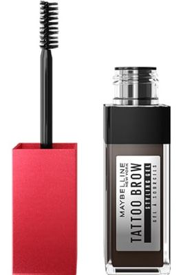 Maybelline New York Tattoo Brow Gel, Cejas Rellenas a prueba de Todo en 1 paso, Tono 257 Medium Brown