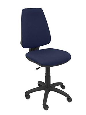 PIQUERAS Y CRESPO 14 CP – ergonomiczne krzesło biurowe ze stałym mechanizmem, tkanina Bali granatowy