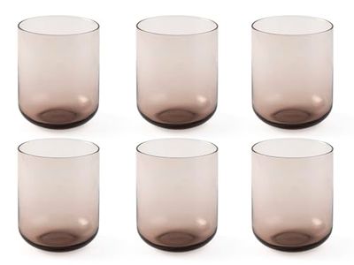 H&h set 6 bicchieri nova rosa cl34