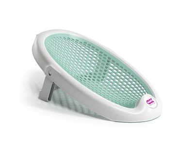 Rede de banho Jelly - materiais não tóxicos - base antiderrapante com sistema de bloqueio - dobrável, ideal para usar em banheiras - para recém-nascidos e bebés - azul claro