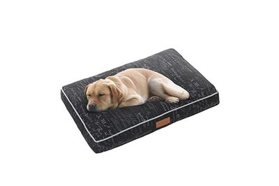 Ellie-Bo 91,4 cm (36-inch) hondenkooi of -box groot 87 cm x 57 cm Voyager hondenbed in zwart