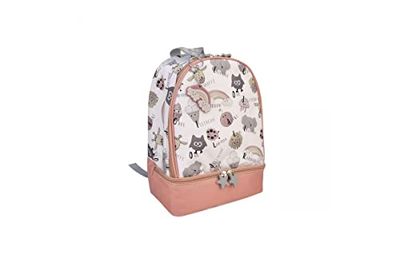 Iris Barcelona - Zaino infantile per bambini e bambina Back Pack Snack Rico, colore rosa | borsa zaino scolare per il trasporto porta borse, imballaggi riutilizzabili ed ecologici senza BPA