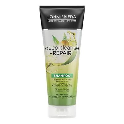John Frieda Deep Cleanse & Repair Shampoo – Contenuto: 250 ml – Cura e rigenerazione immediata – Con avocado nutriente