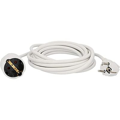 Unitec - Schuko H05VV-F 3G 44542 - Cabo de extensão (1,5 mm², 5 m), cor branca