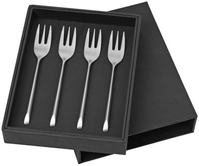 Broste Copenhagen 14479042 Lot de fourchettes à gâteau en acier inoxydable