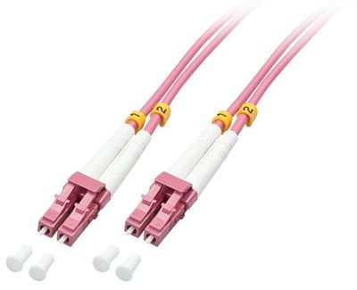 LINDY 3 m LC-LC OM4 50/125 fiberoptisk patchkabel