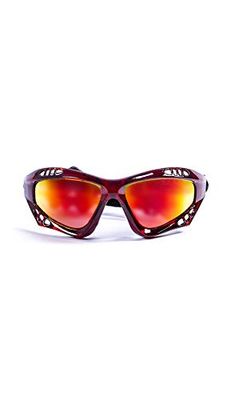 Ocean Sunglasses Australia, Occhiali da Sole Polarizzati, Montatura: Rosso Trasparente, Lenti: Gialle Specchiate, 11701.4